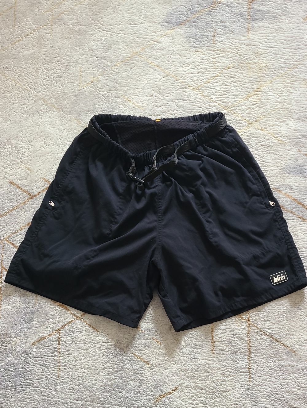 Vintage REI MTB Cycling Shorts M Made USA Padded Baggy Mountain Bike 6"